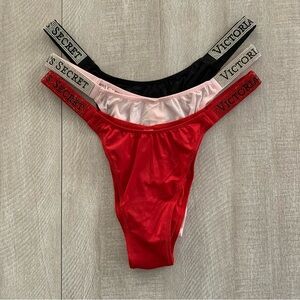 Victoria’s Secret Shine Strap Brazilian Panty Bundle